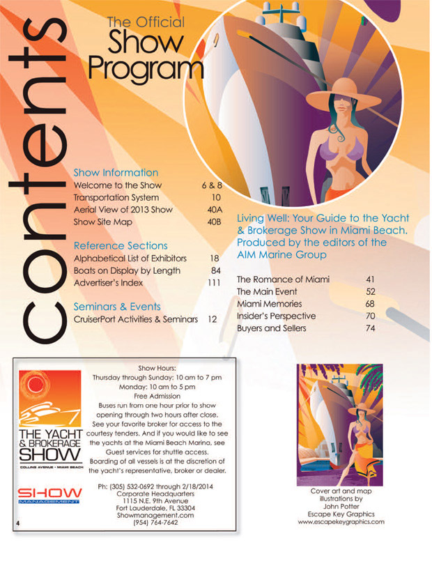 Miami Yacht and Brokerage Show 2014 program contents