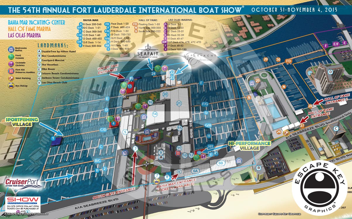 International Boat Show Illustrated Maps