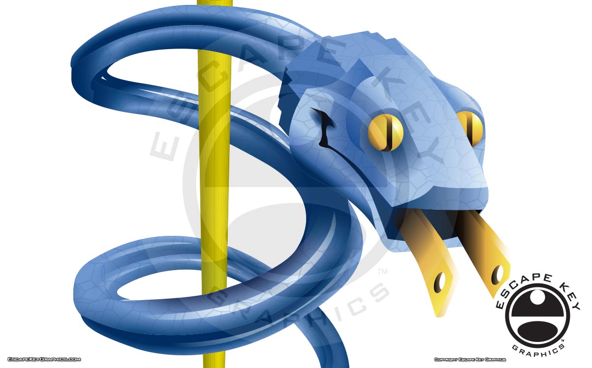 Electric Snake Illustration
