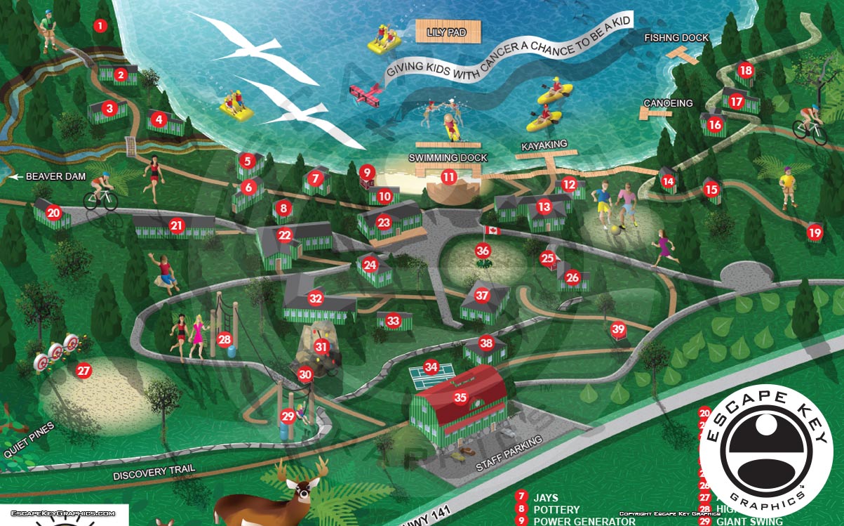 Illustrated Camp Map