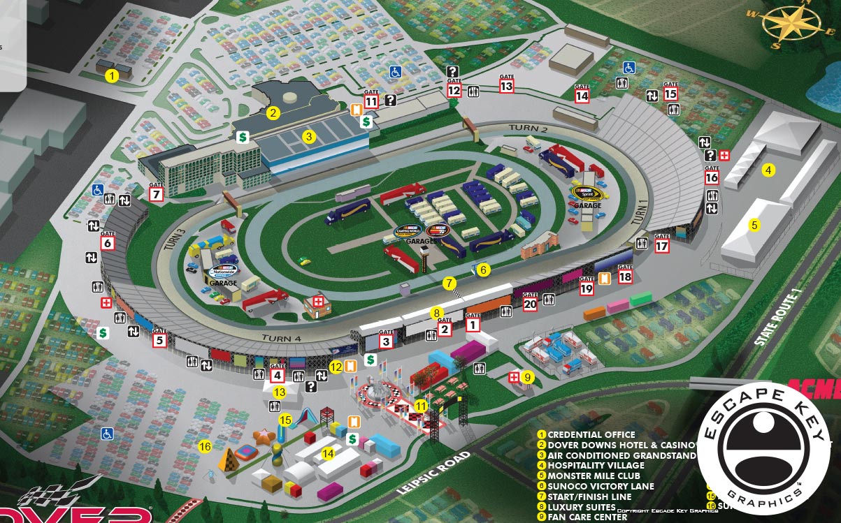 International Speedway Illustrated Map
