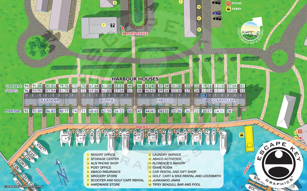 Resort Cottages Map