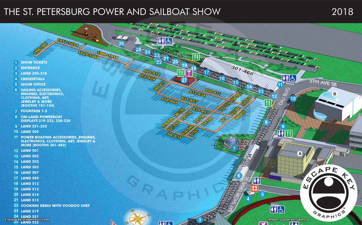 St Petersburg Boat Show 2018 Map