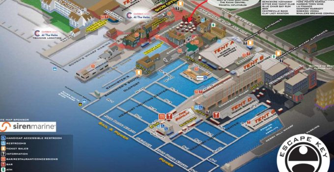 Newport International Boat Show 2019 Illustrated Map