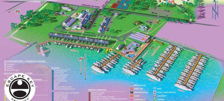 Illustrated Resort & Marina Maps