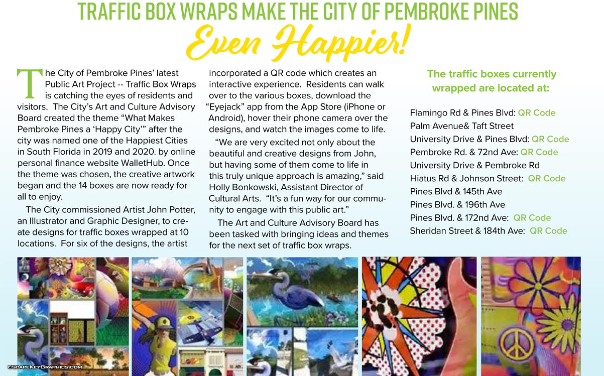 Our City Magazine Article About My Work - highlight of street art ...