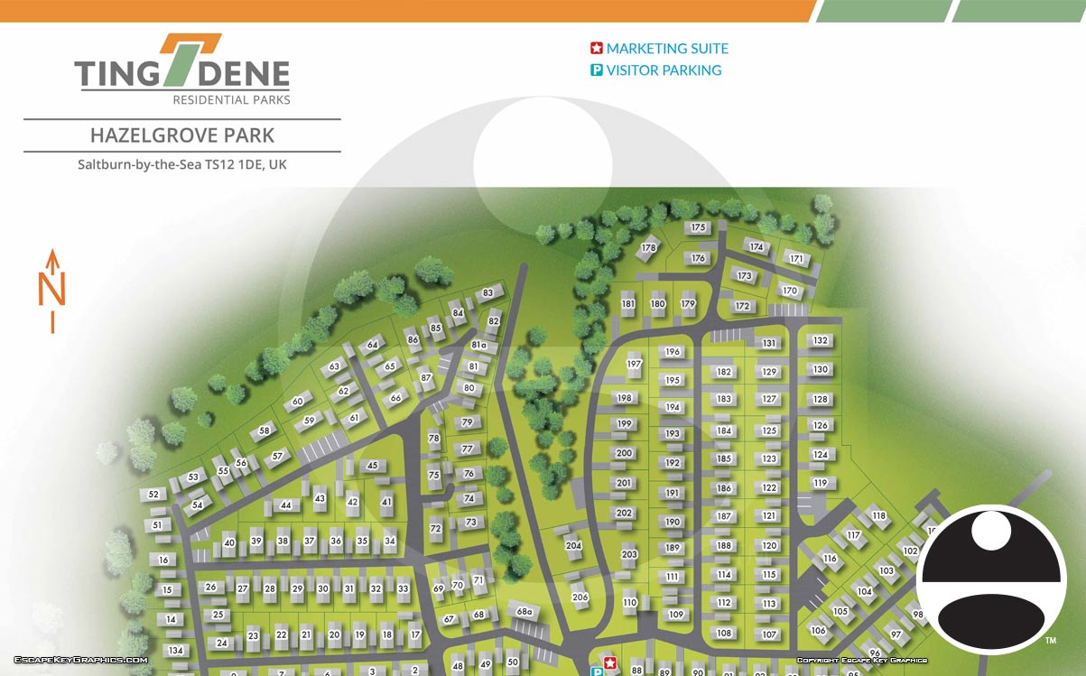Hazelgrove Residential Park Map for sales and residents