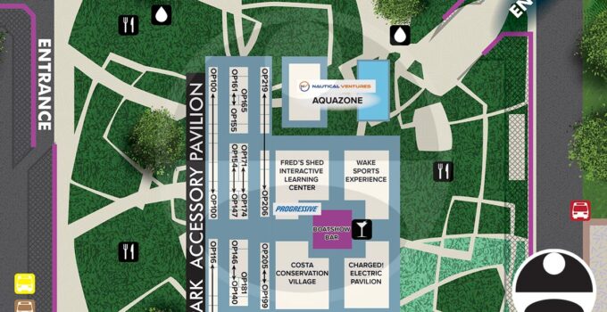 2022 Miami International Boat Show Pride Park Map