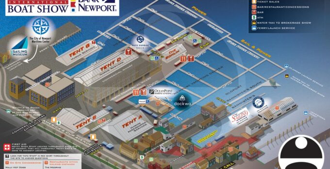 Newport International Boat Show Map 2022