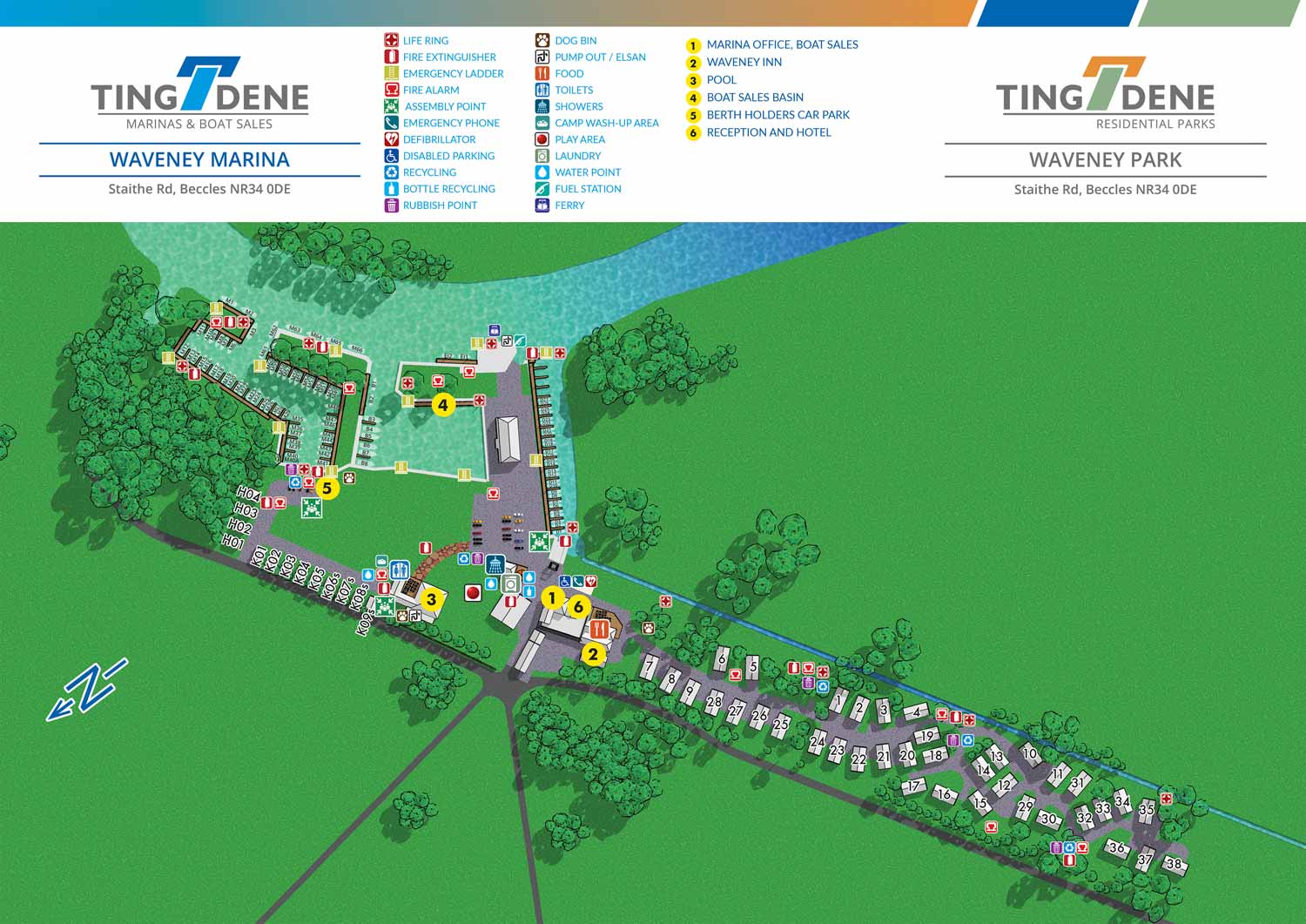 Marina and Residence Map