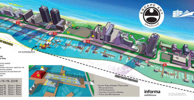 Miami Yacht Show Maps