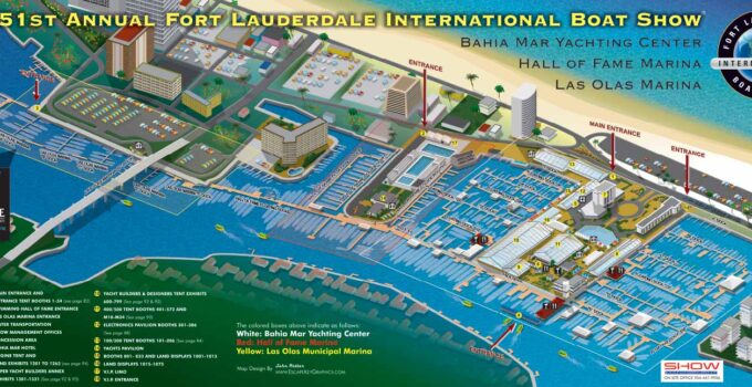 Illustrated Boat Show Map
