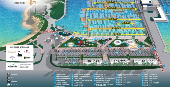 Map for the Suncoast Boat Show 2024