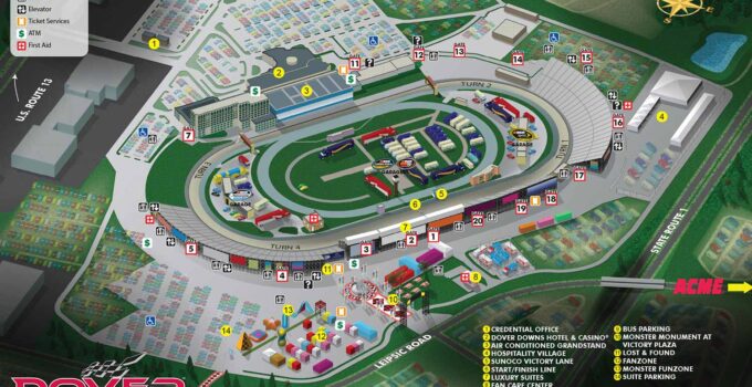 International Speedway Illustrated Map