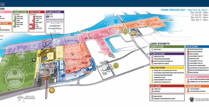 Fort Lauderdale International Boat Show Illustrated Map