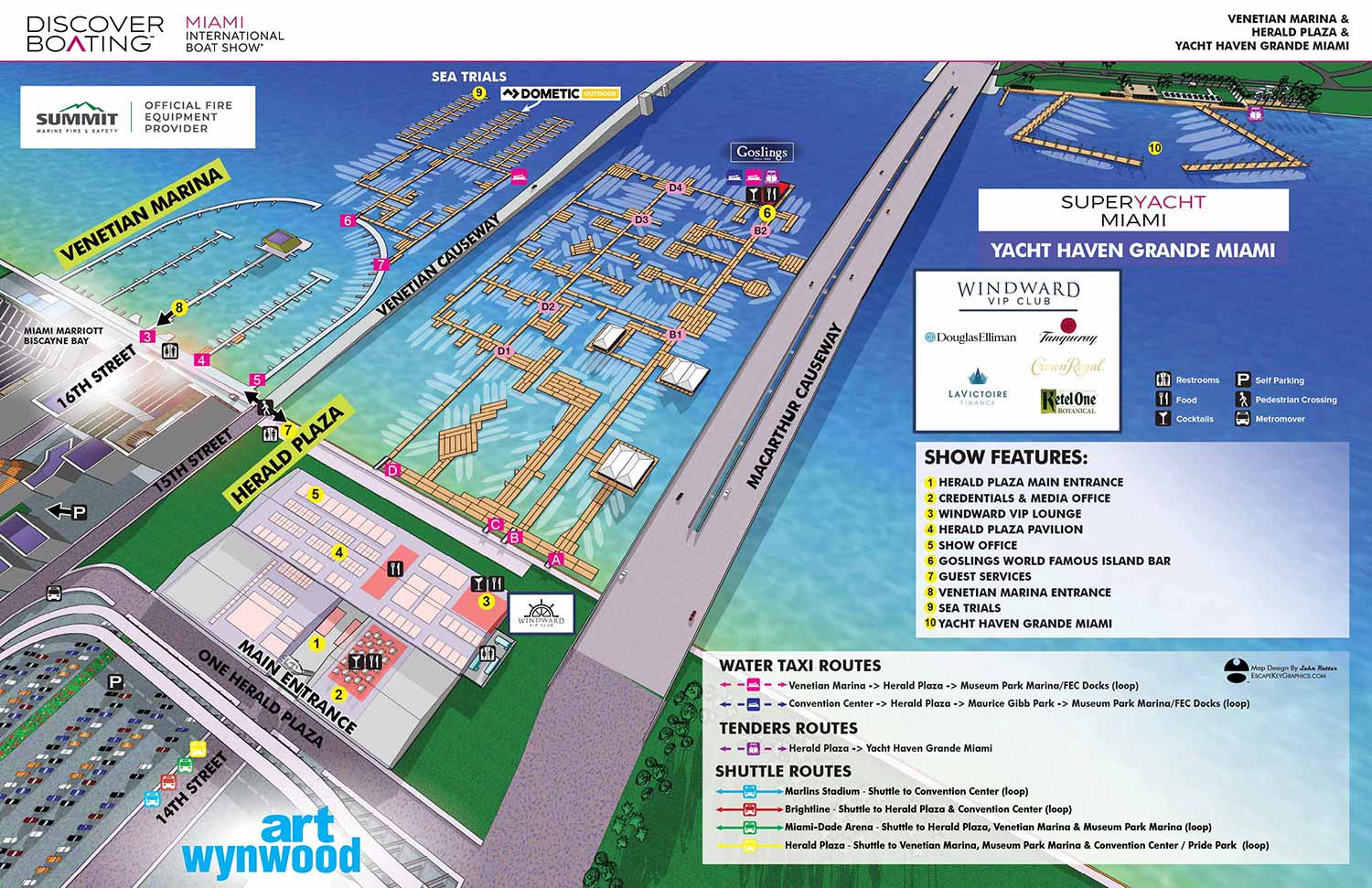Miami 2023 Boat Show Map