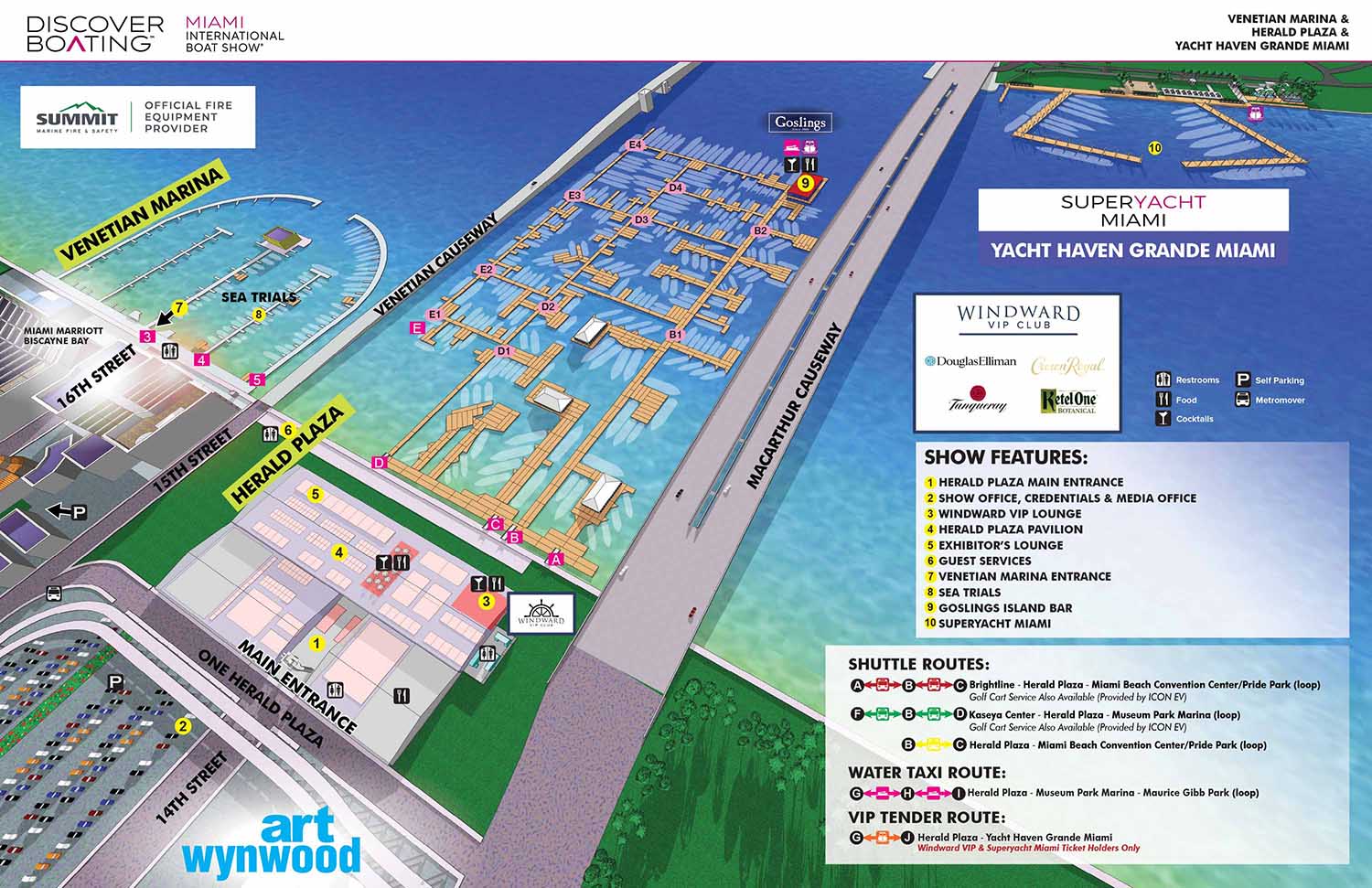 Miami Boat Show Map