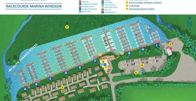 Illustrated Overhead Marina Map