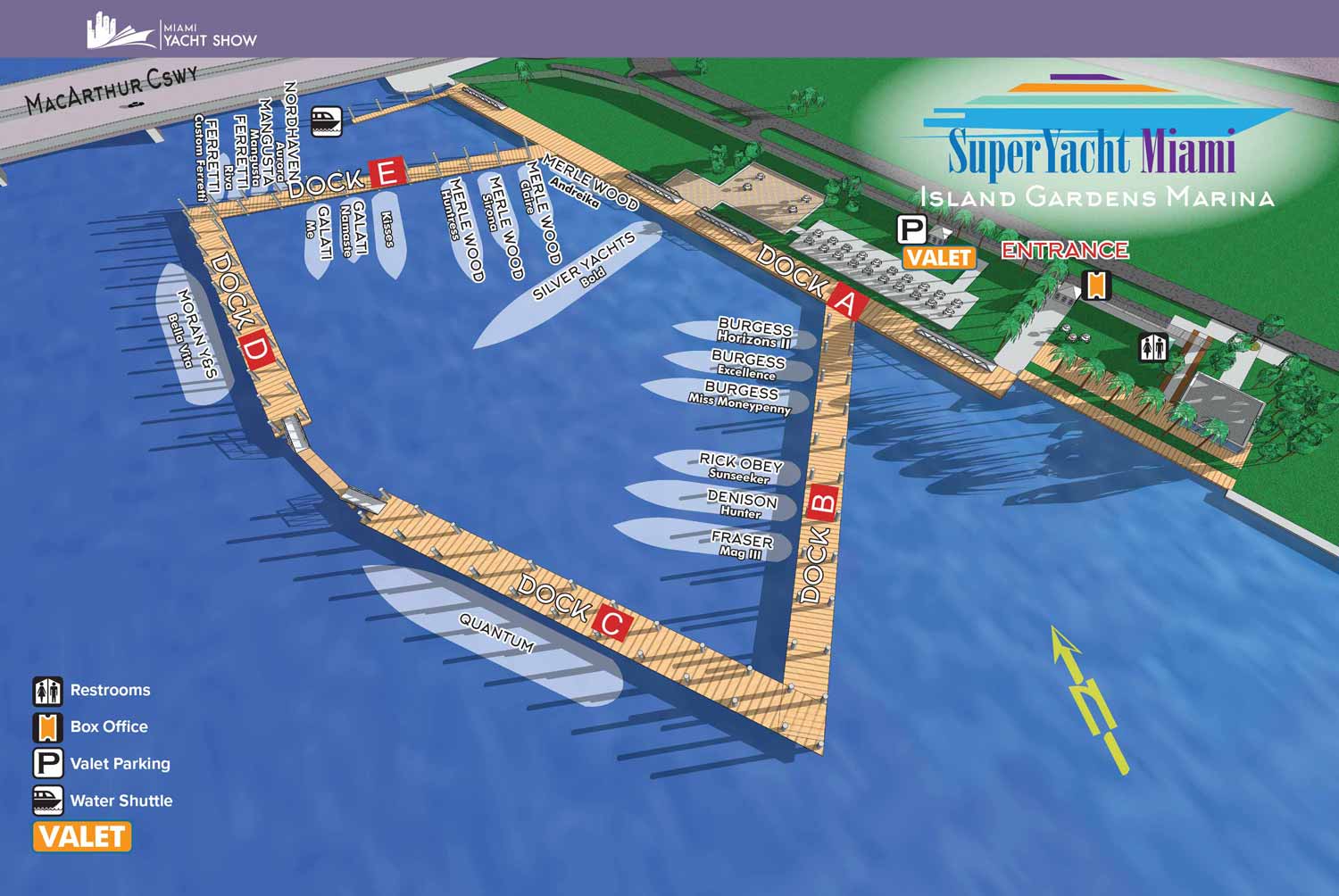 Miami Boat Show Map