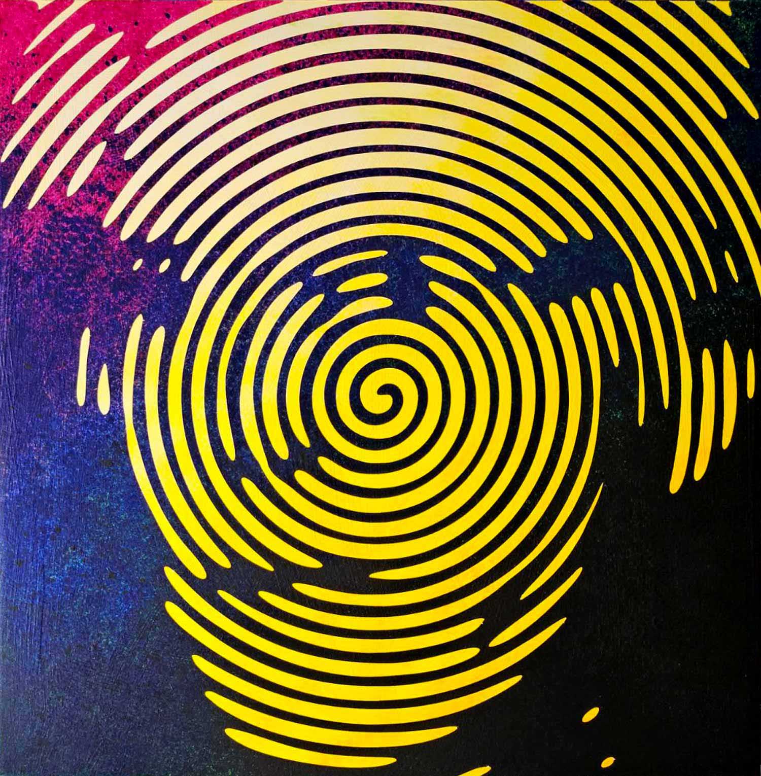 Portrait of Andy Warhol in acrylic