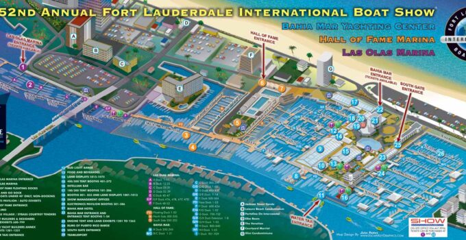 Boat Show Illustrated Picture Map