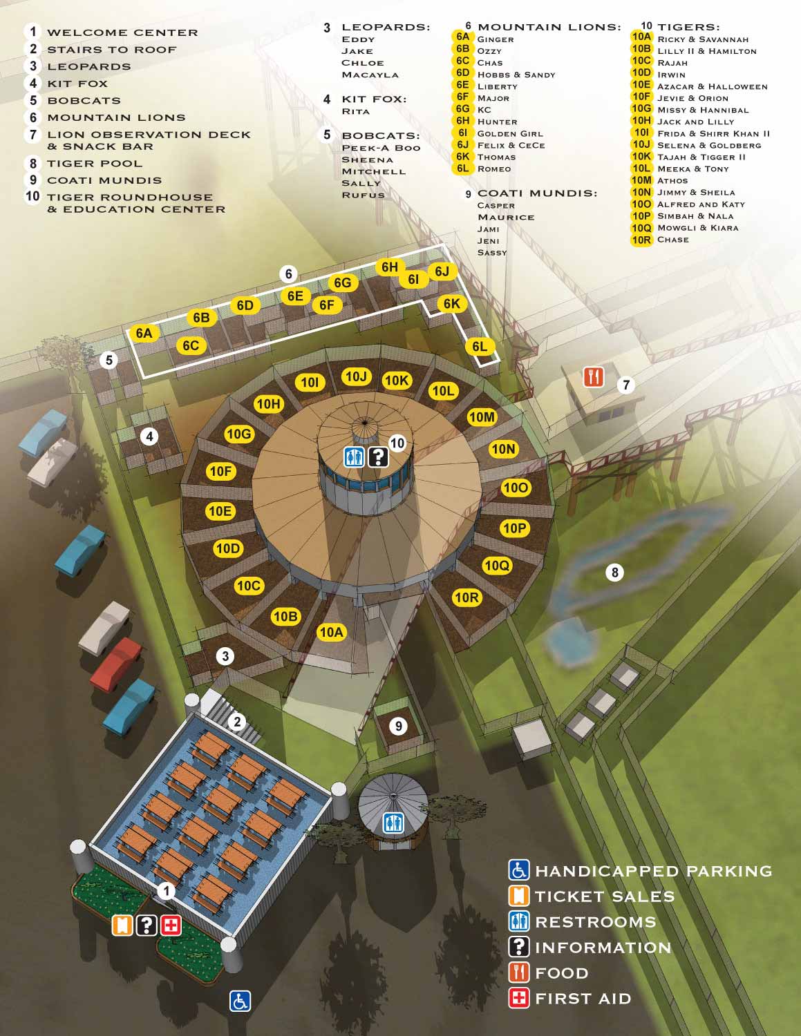 animal enclosure map