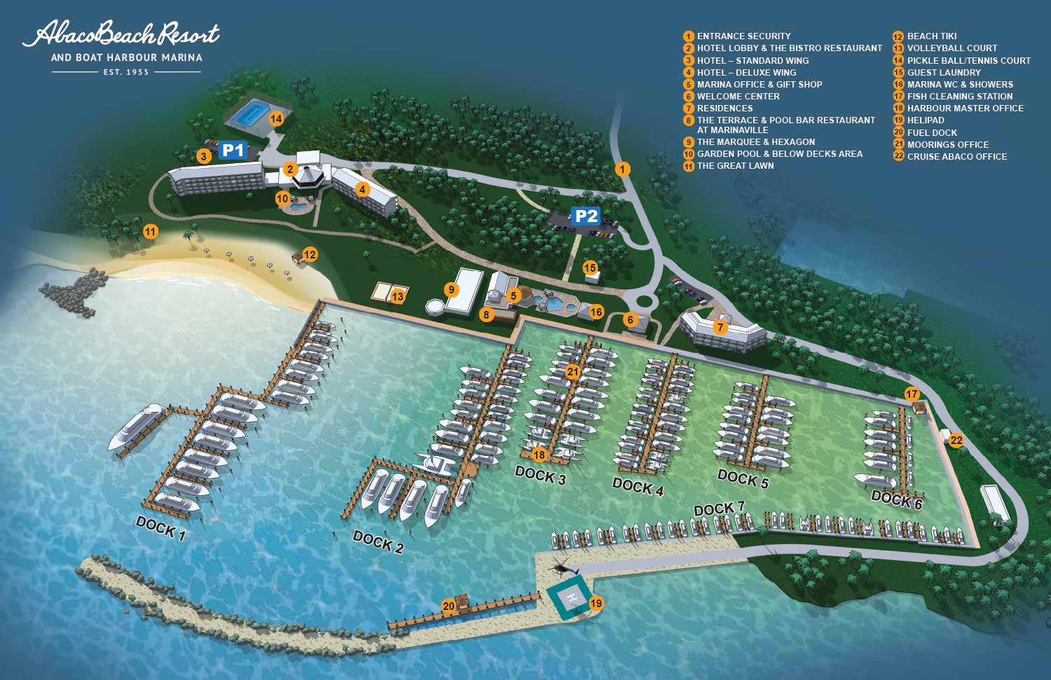 Resort and Marina Map