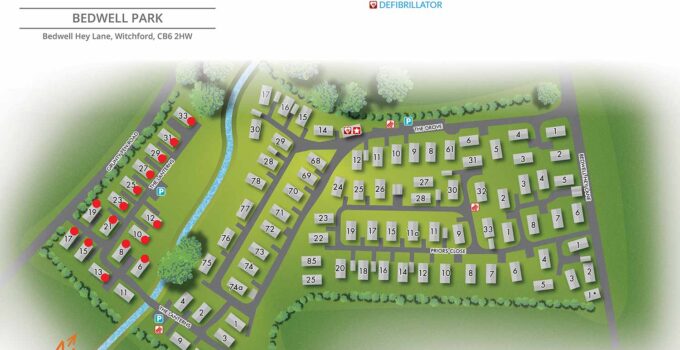 Bedwell Park, U.K. Residential Park Map