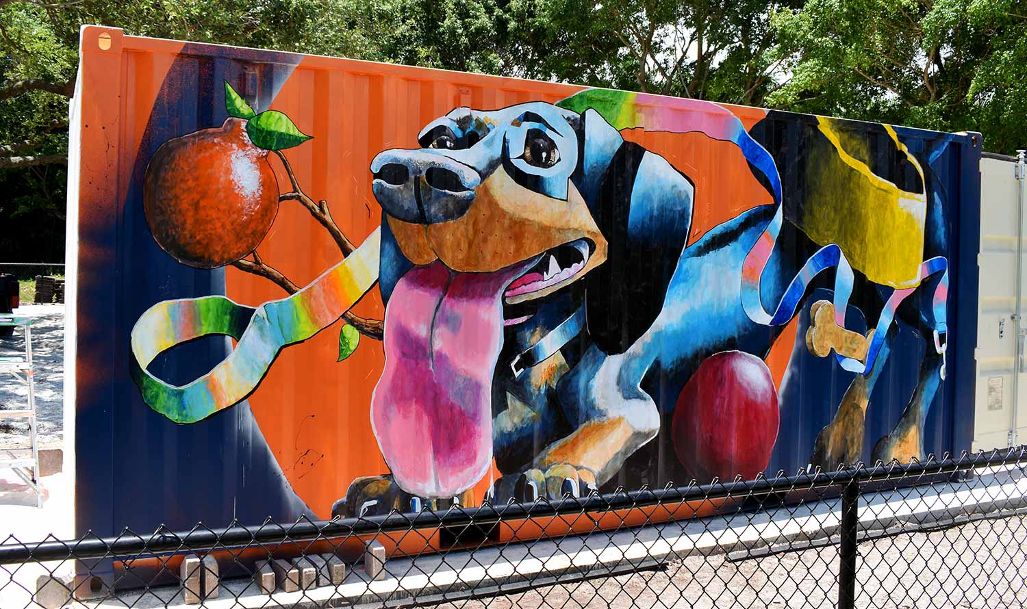 Dog Park Container Mural