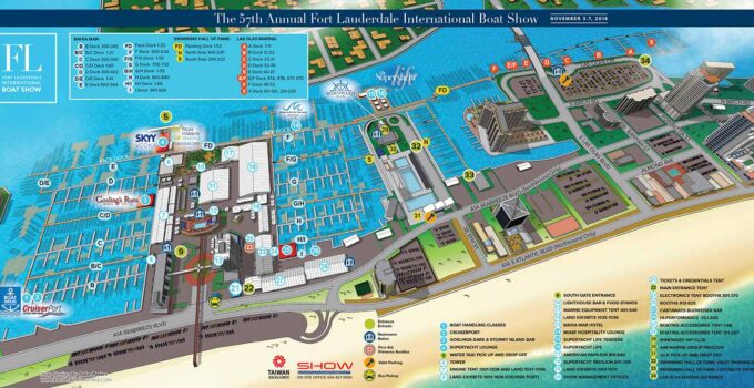 Illustrated Maps for a Huge Boat Show