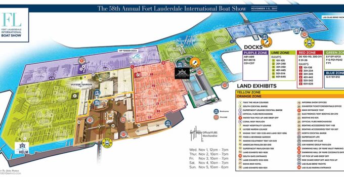 Maps for Fort Lauderdale International Boat Show 2017