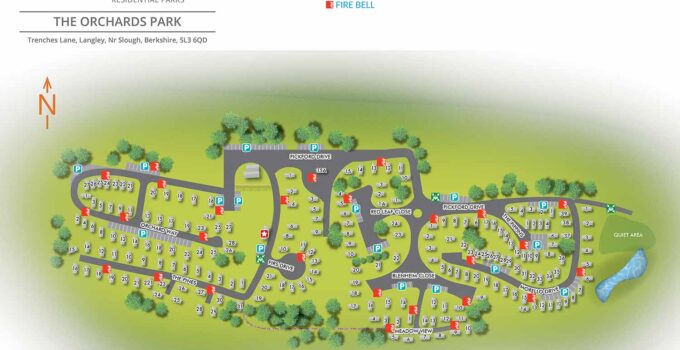 The Orchard Park, U.K. Residential Park Map