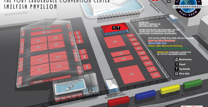 Broward County Convention Center - Sailfish Pavilion Visitor's Map 2013