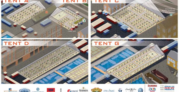 Show Site Plan Map Showing Exhibitor Locations