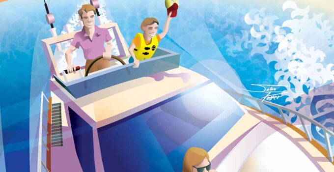 Boat Show Illustration for FLIBS 2014