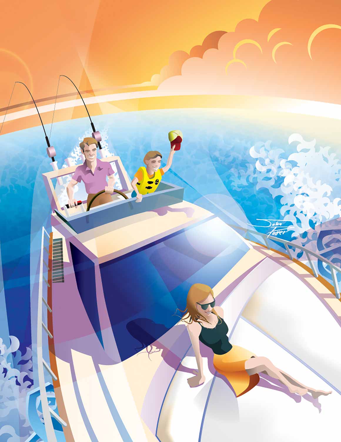 Boat Show Illustration