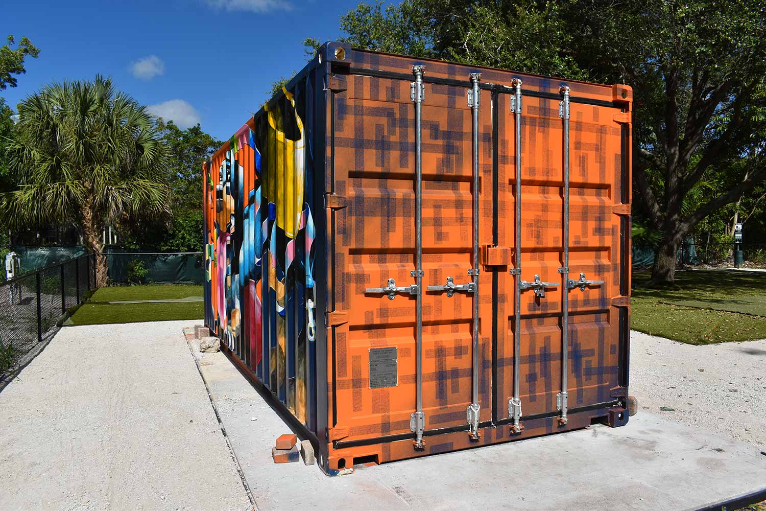 Abstract Art Mural on Shipping Container