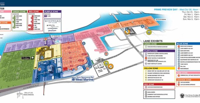 Fort Lauderdale International Boat Show Illustrated Map