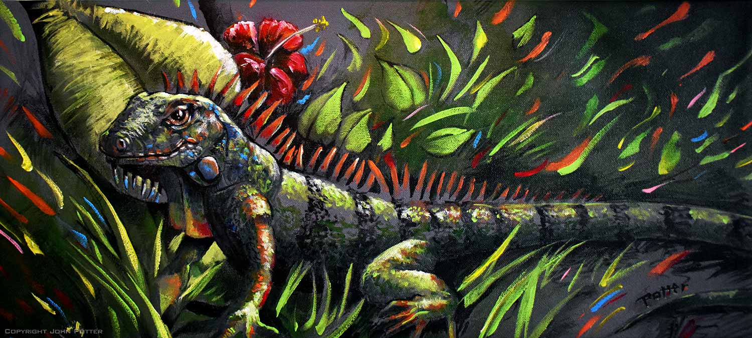 Iguana Painting