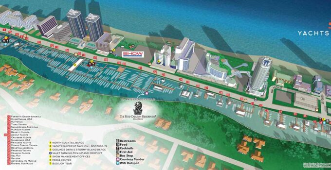 A Miami Beach Yacht Show Map