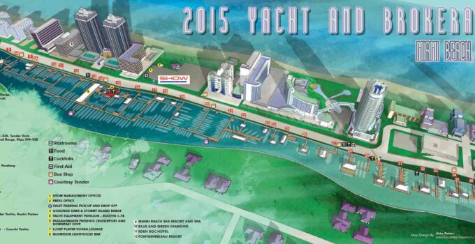 A Miami Boat Show Illustrated Map