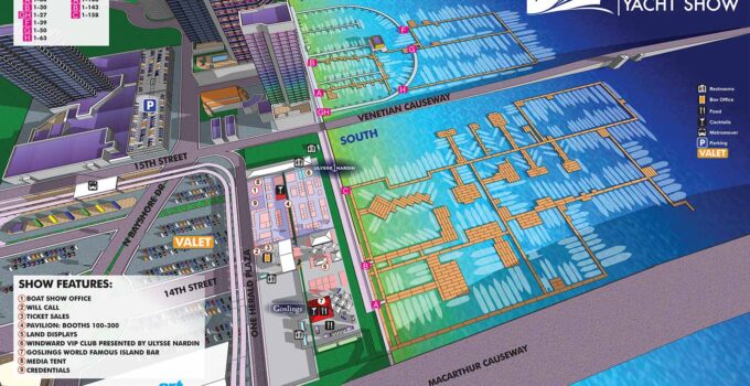 2019 Miami Yachts Show Map