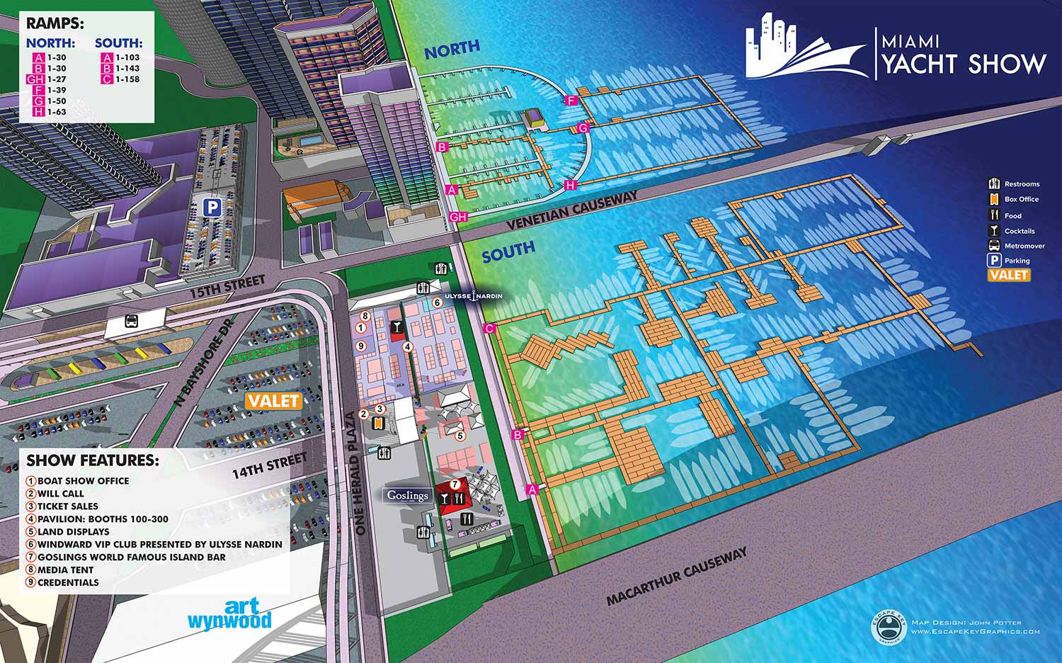 Miami Boat Show Map