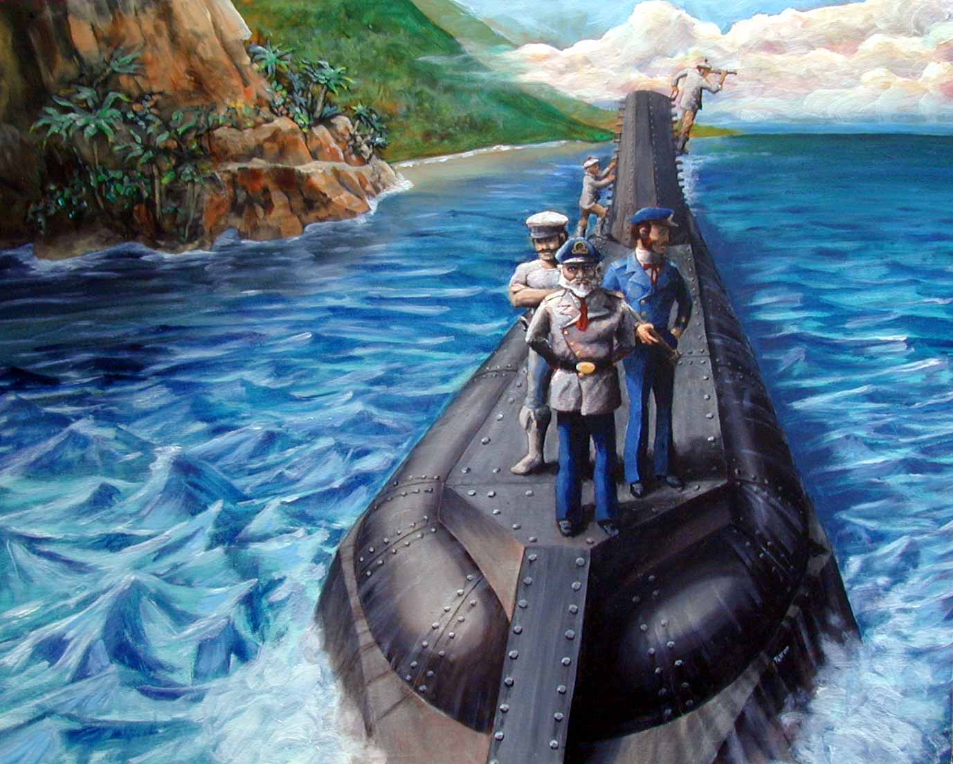 Nautilus Submarine Illustration