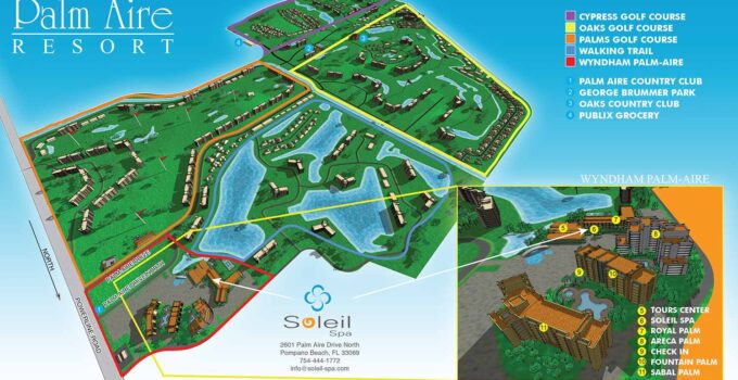 Golf Resort Illustrated Map