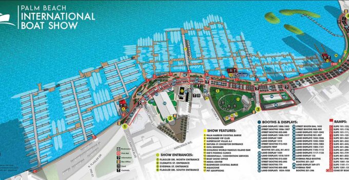 Palm Beach International Boat Show 2019 Map