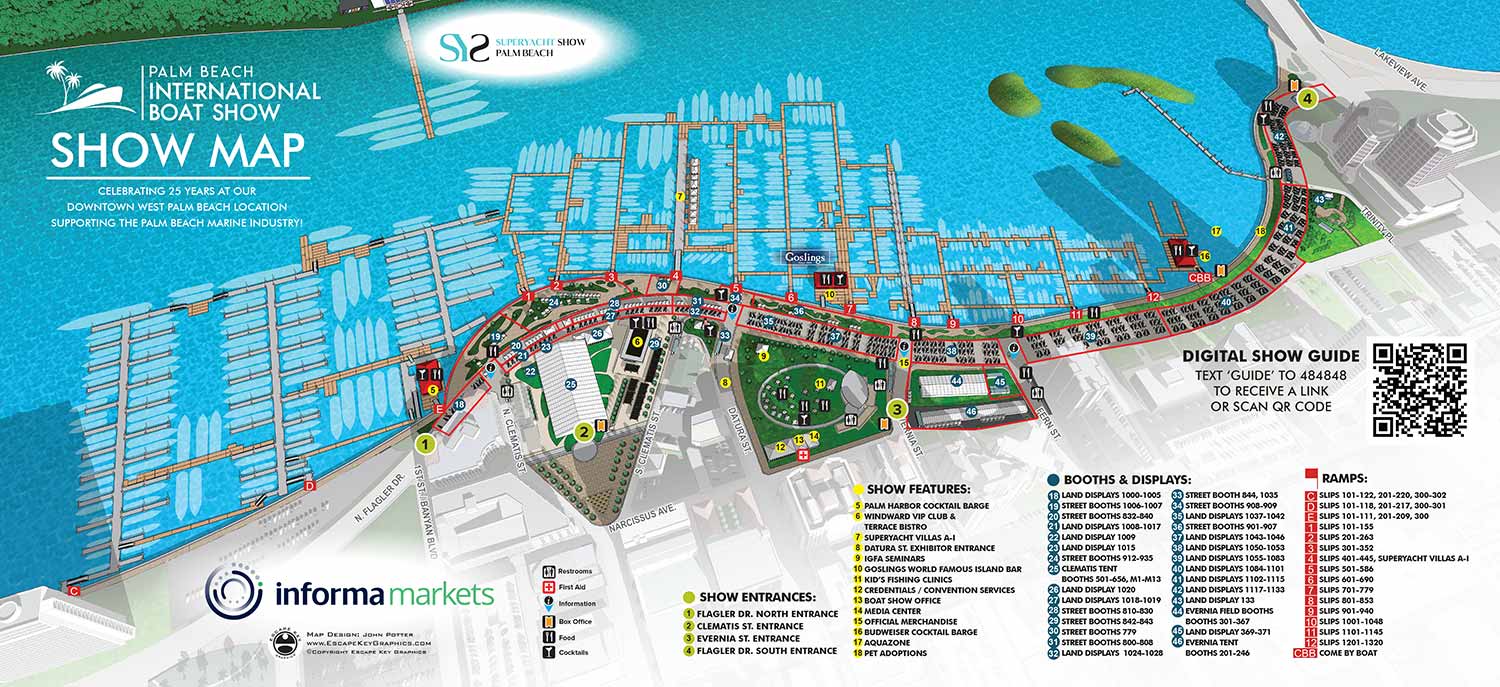 Palm Beach International Boat Show Map 2020