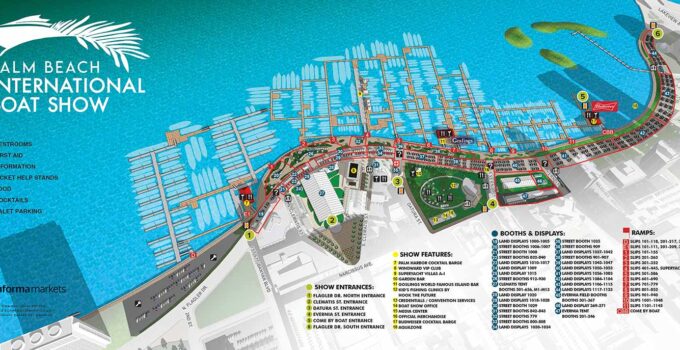 Palm Beach International Boat Show 2021 Map