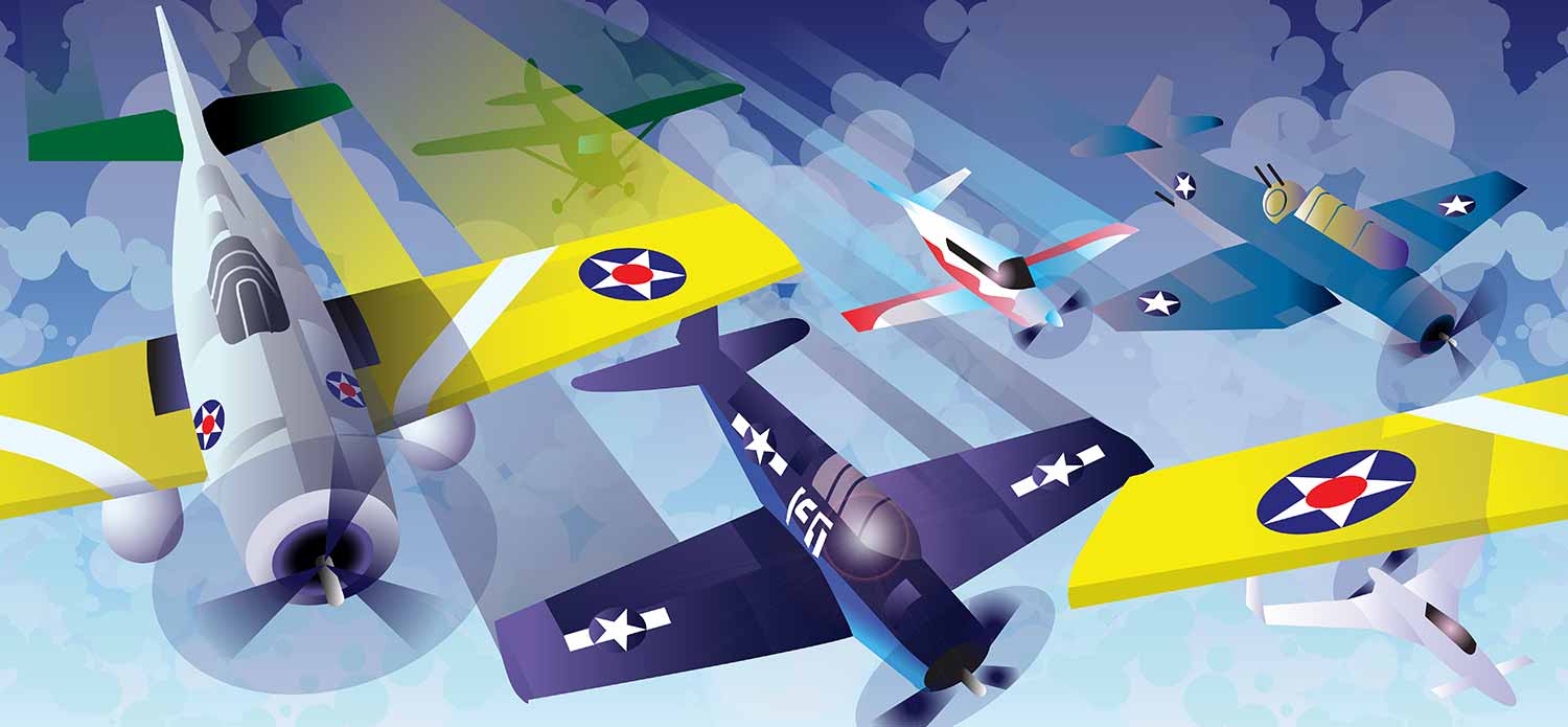 Airplane vector illustration