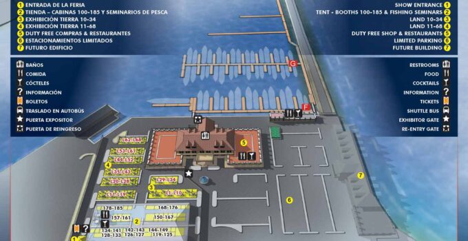 Illustrated Map for the Panama International Boat Show